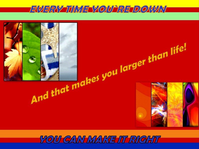 Text on Red Background — Inspirational, Digital Art