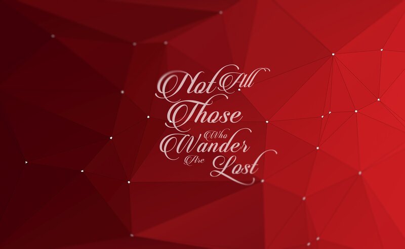 Text on Red Background — Minimalist, Digital Art, Geometric Pattern