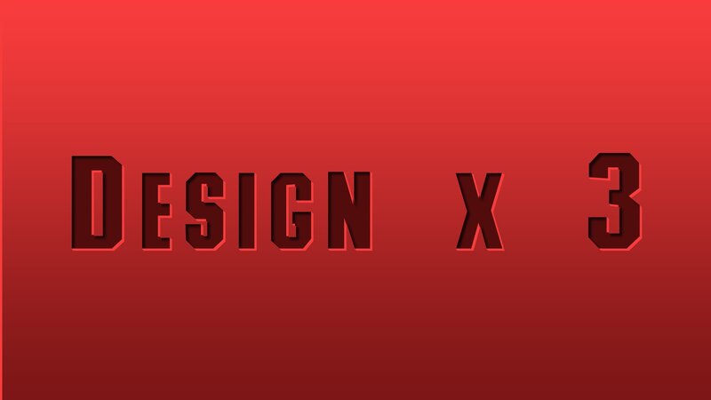 Text on Red Background — Minimalist, Vector Art