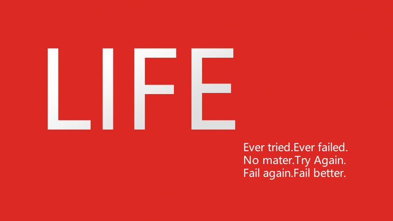 Text on Red Background — Motivational, Minimalist