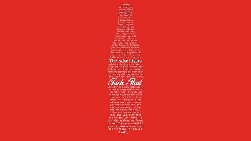 Text on Red Background — Provocative