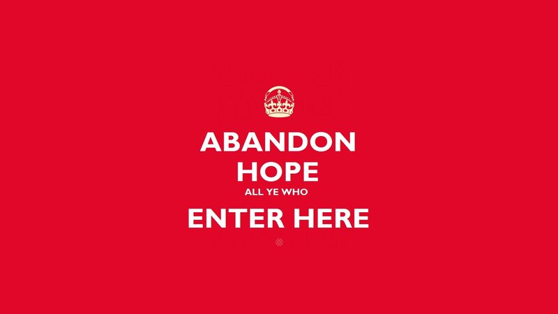 Text on Red Background — Serious, Minimalist, Crown