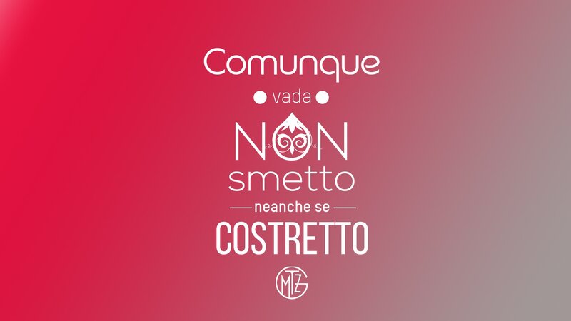 Text on Red Gradient