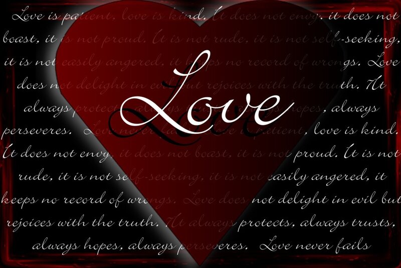 Text on Red Heart
