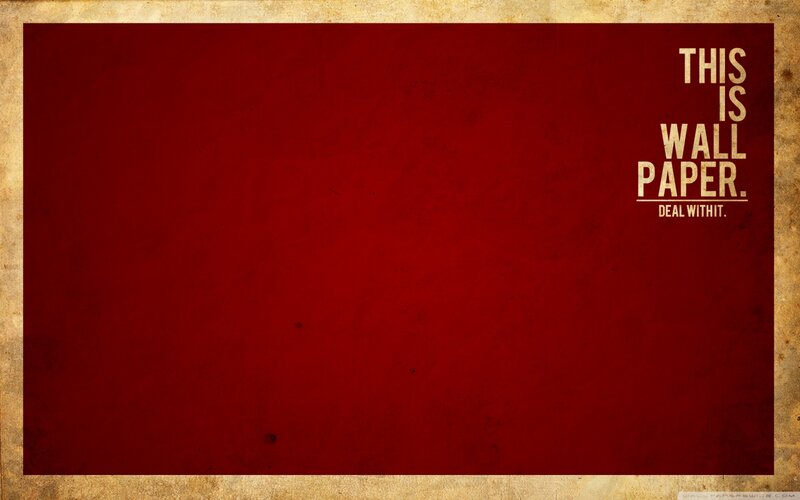 Text on Red Wallpaper