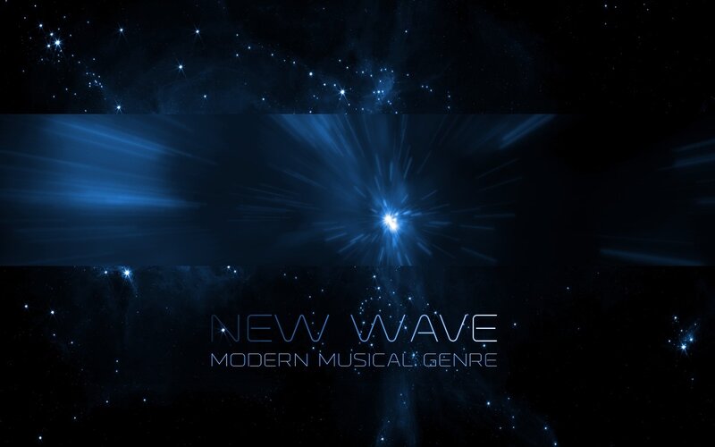 Text on Space Background — Blue, Cosmic