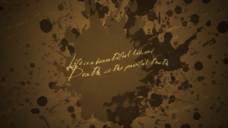 Text on Splattered Background — Brown