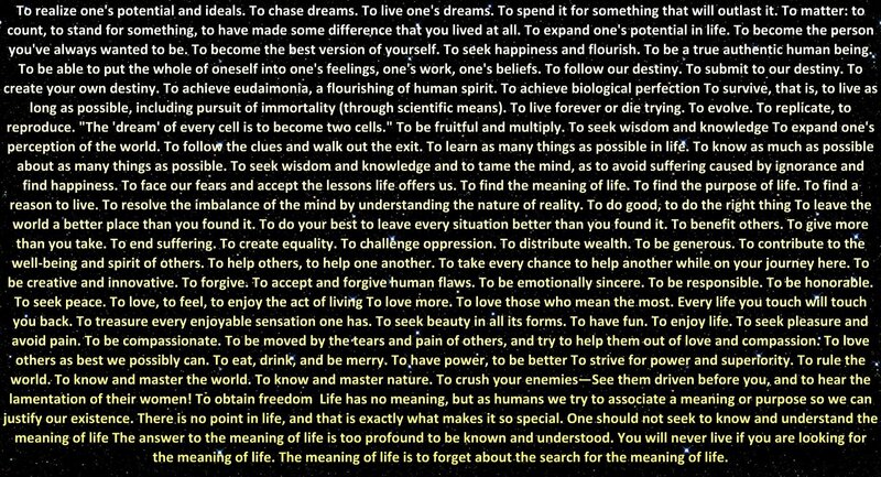 Text on Starry Background — Black, Contemplative