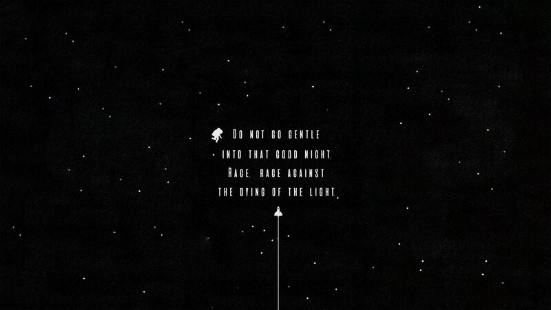 Text on Starry Background — Black, Dramatic, Night, Illustration