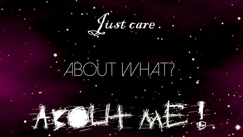 Text on Starry Background — Purple, Dramatic