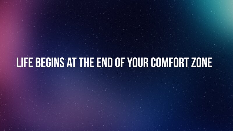Text on Starry Background — Purple, Inspirational