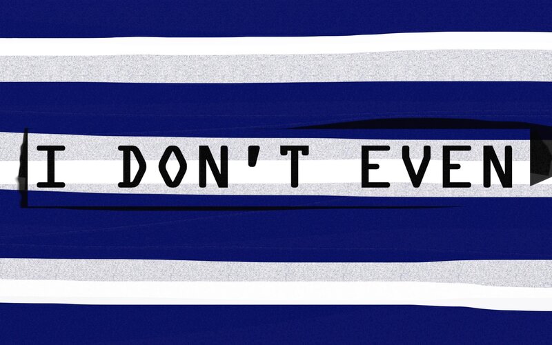 text on striped background