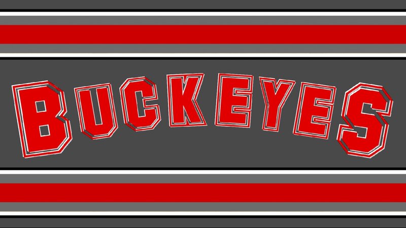 Text on Striped Background — Red, Bold
