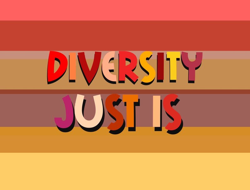 Text on Striped Background — Red