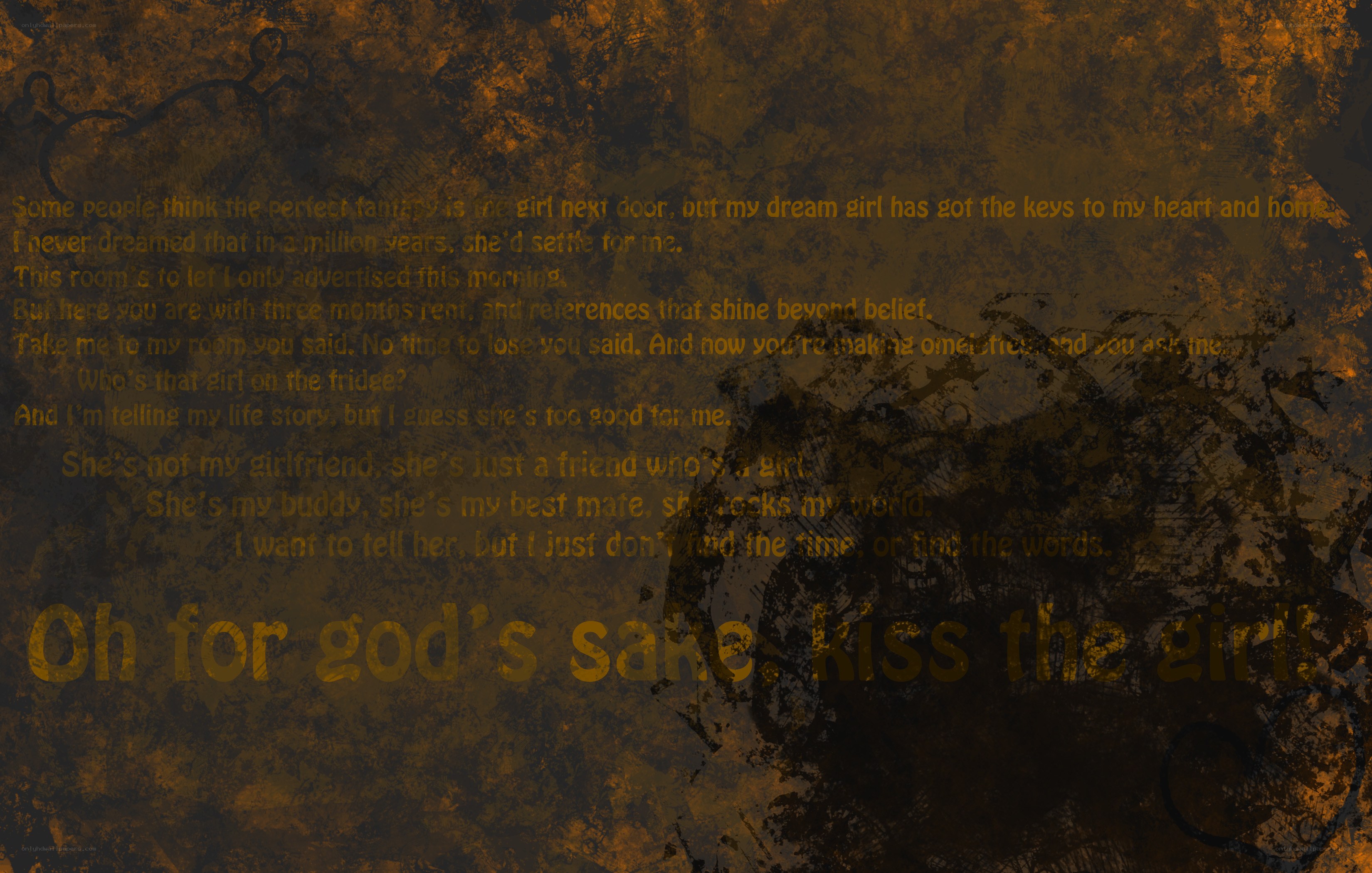 text on textured background