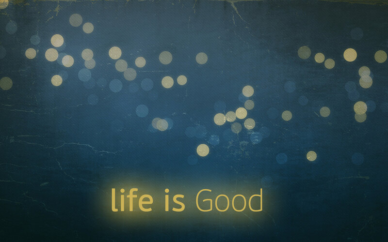 Text on Textured Background — Blue, Calm