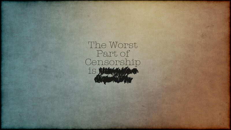 Text on Textured Background — Blue, Somber