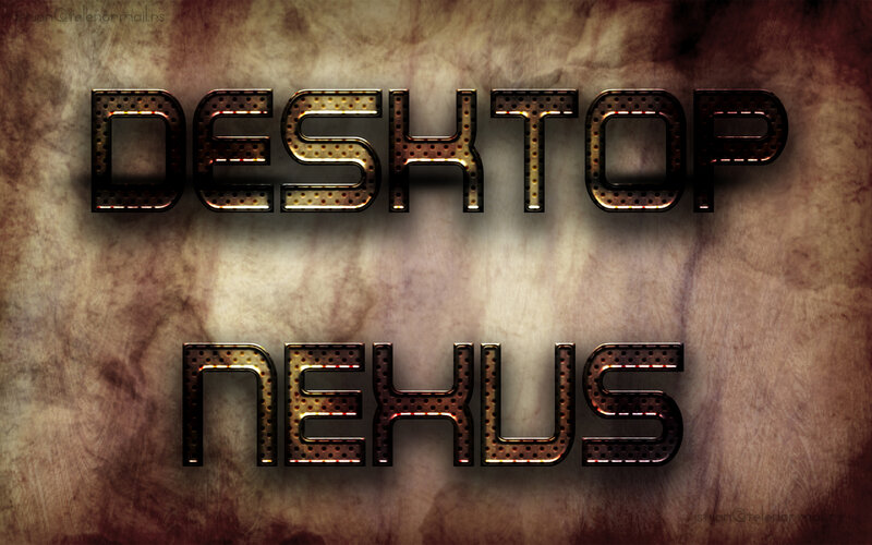 Text on Textured Background — Brown, Dramatic