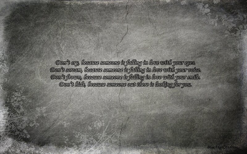 Text on Textured Background — Gray, Melancholic