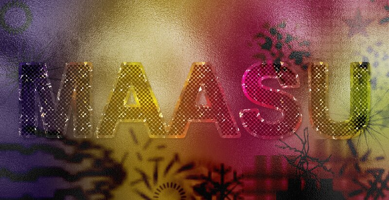 Text on Textured Background — Purple