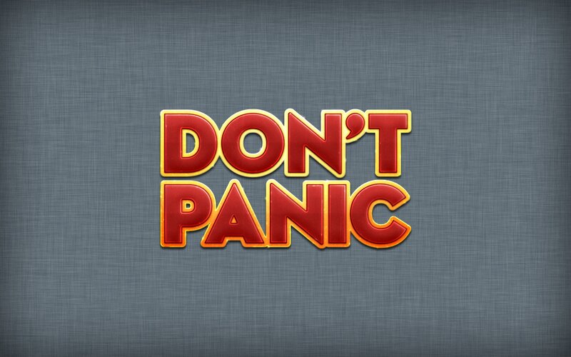 Text on Textured Background — Red, Calm