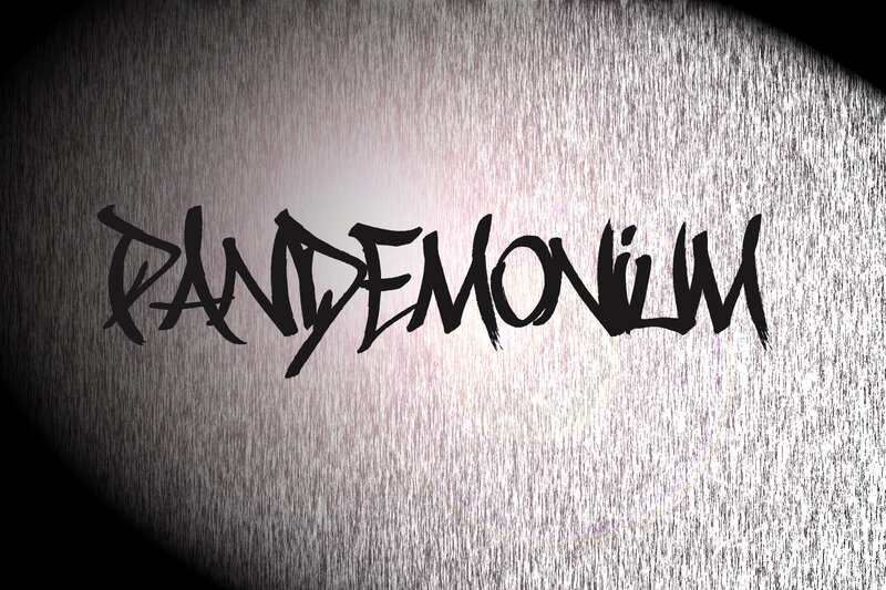 Text on Textured Surface — Black, Dramatic, Digital Art