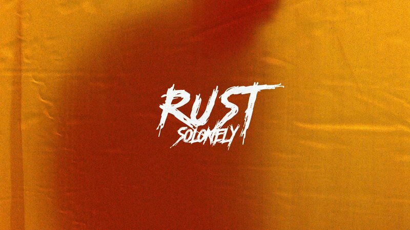Text on Textured Surface — Orange