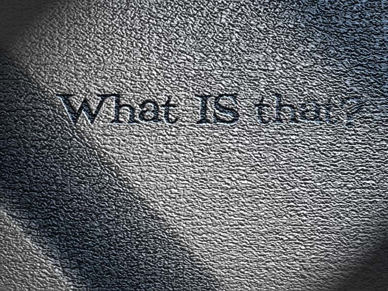 text on textured surface