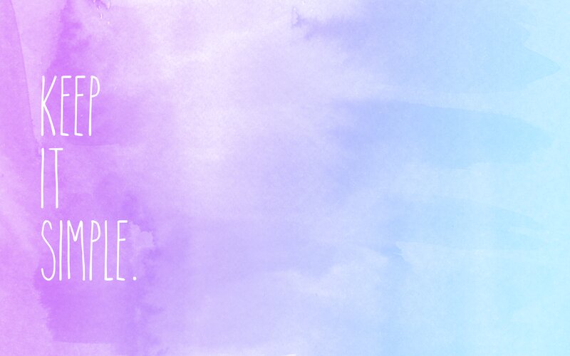Text on Watercolor Background — Purple