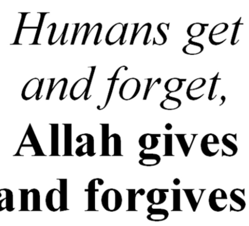 Text on White Background — Black, Calm