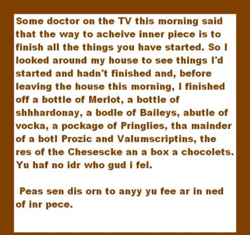 Text on White Background — Brown