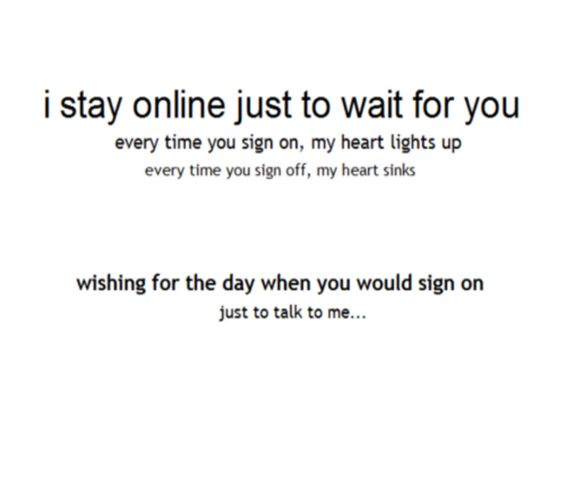 Text on White Background — Melancholic