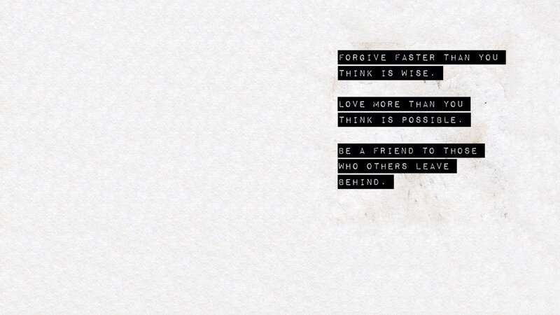 Text on White Paper — Calm
