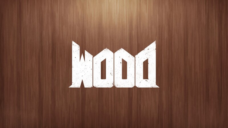 Text on Wood Surface