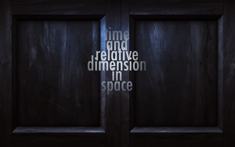 Text on Wooden Door
