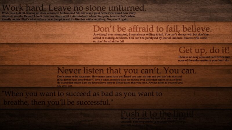 Text on Wooden Planks