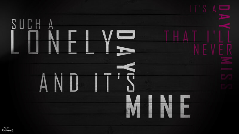Text on Wooden Wall — Black, Melancholic