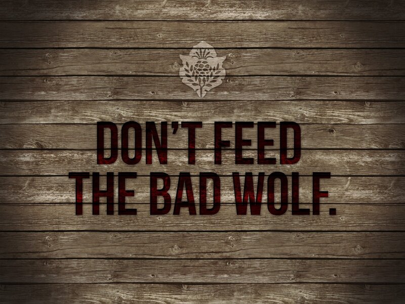 Text on Wooden Wall — Brown, Serious