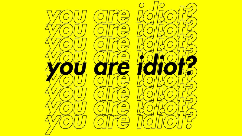Text on Yellow Background — Bold