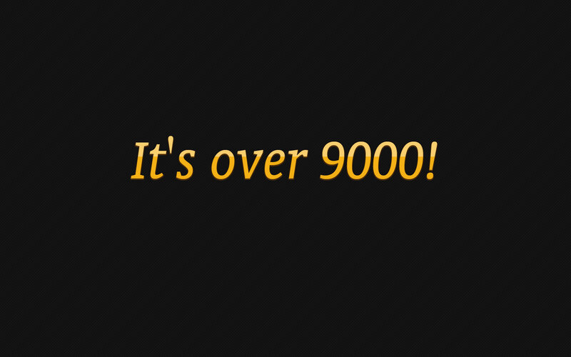 text over 9000