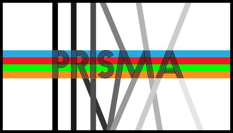 Text over Colored Stripes