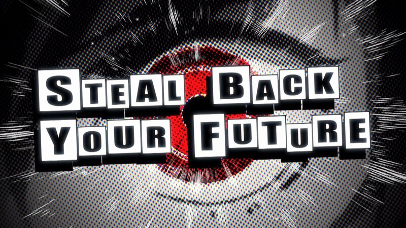 Text over Eye Graphic
