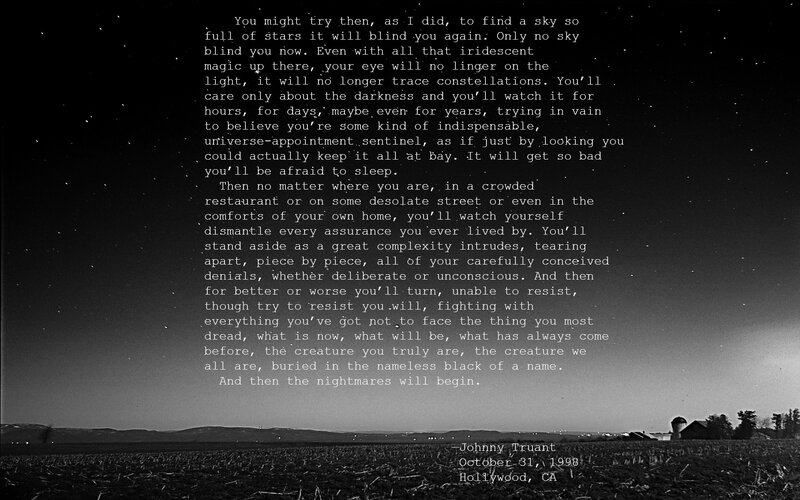 Text over Landscape — Black