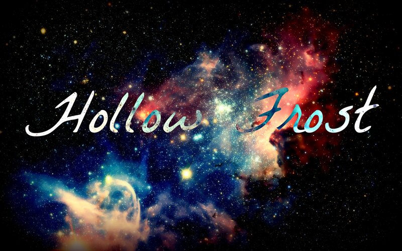 Text over Nebula — Blue