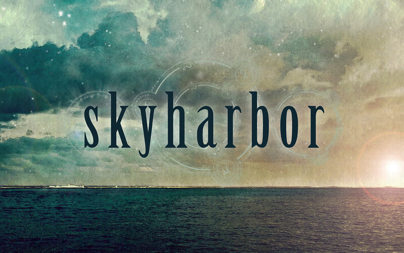 Text over Seascape