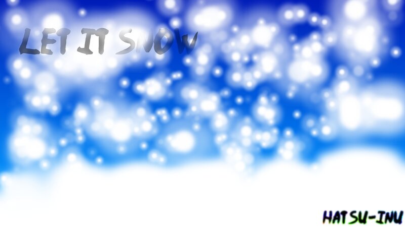 Text over Snowy Background