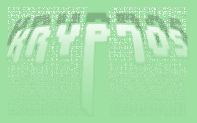 Text Pattern on Green Background