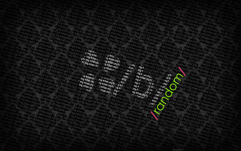 Text Pattern with Logo — Black