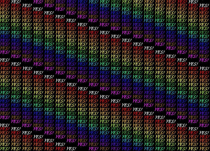 text pattern with 'yes' words