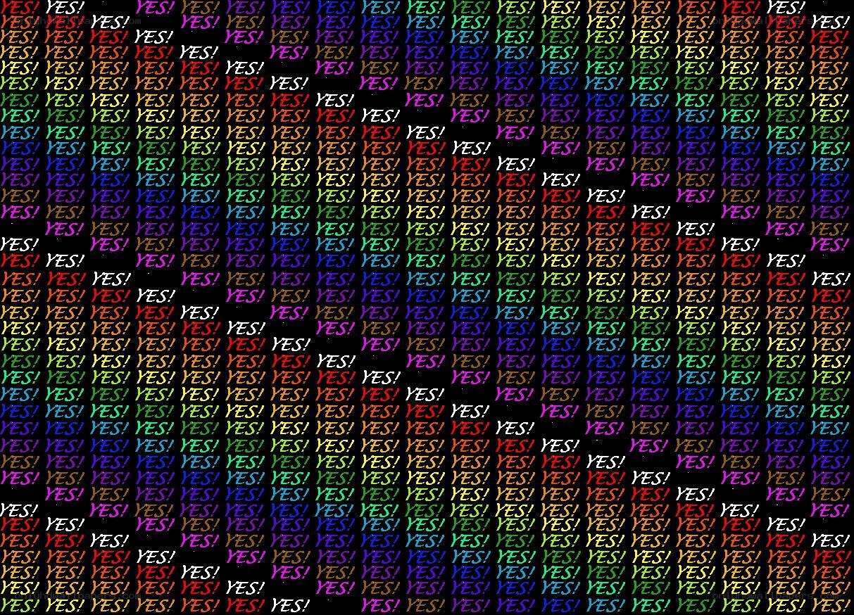text pattern with 'yes' words